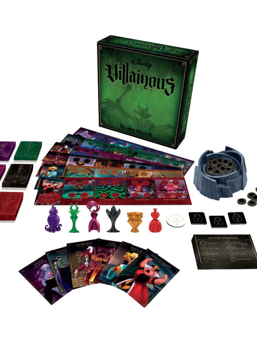 Disney Villainous Board Game 2019 Ravensburger Game by Prospero Hall Complete